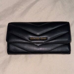 Michael Kors Black Quilted Wallet